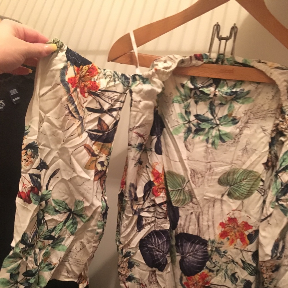 Boohoo floral off the shoulder mini dress